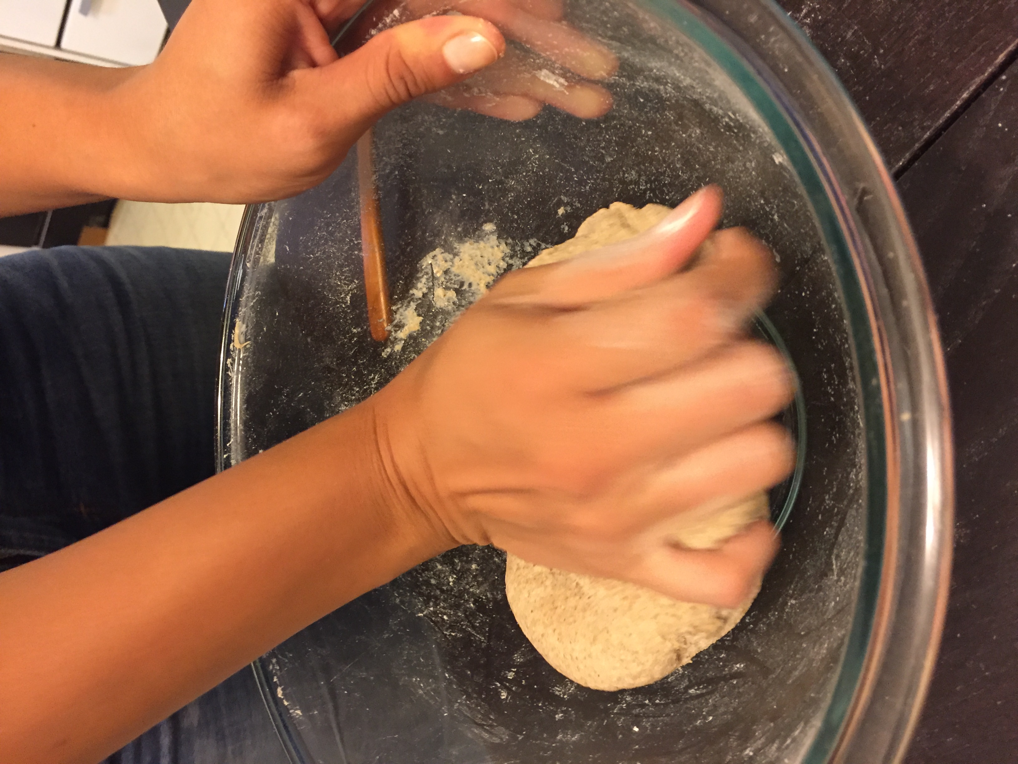 Kneading Bread