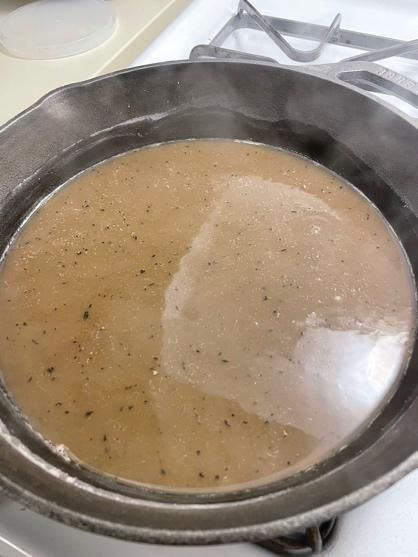 Pot of boiling liquid